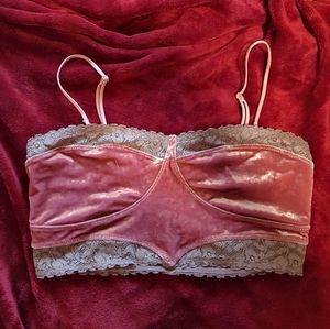 Velvet free people crop top